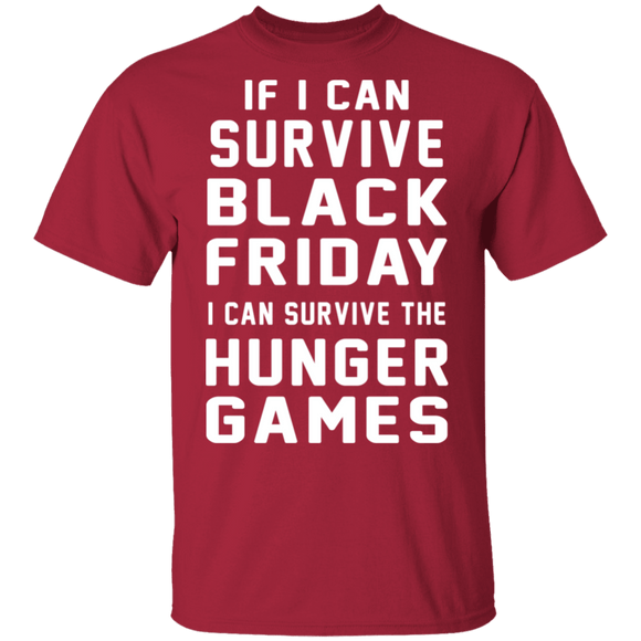 Black Friday Hunger Games Survivor T-Shirt CustomCat