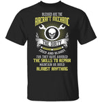Blessed Are The Aircraft Mechanic T-Shirt CustomCat