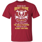 Blessed Are The Aircraft Mechanic T-Shirt CustomCat