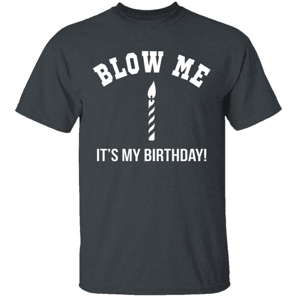 Blow Me It's My Birthday T-Shirt CustomCat
