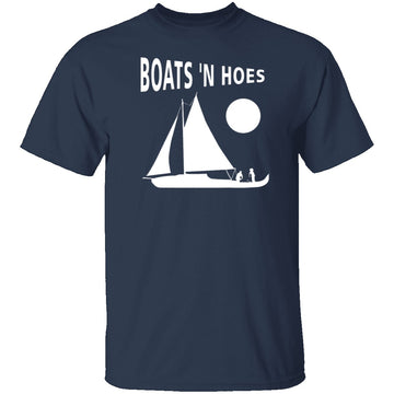 Boats 'N Hoes T-Shirt CustomCat