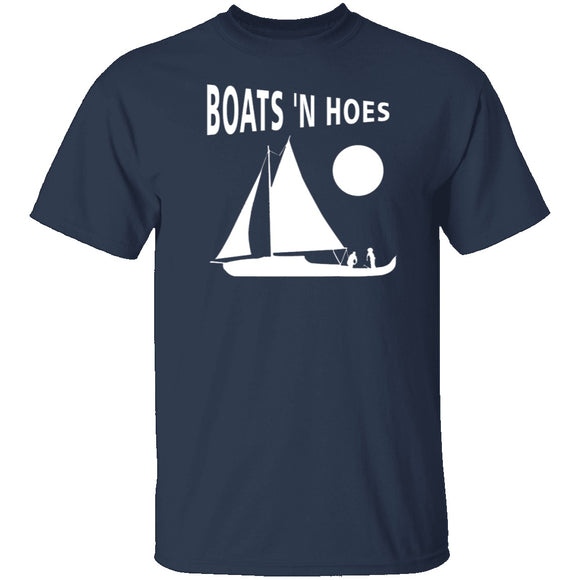 Boats 'N Hoes T-Shirt CustomCat