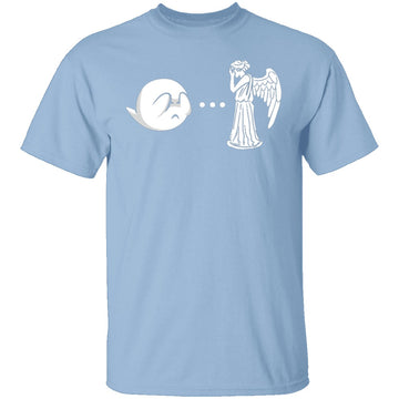 Boo Vs Angel T-Shirt CustomCat