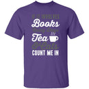 Books Tea & Cats T-Shirt CustomCat