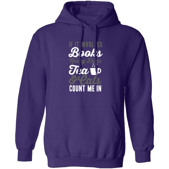 Books Tea & Cats T-Shirt CustomCat