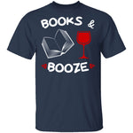 Books and Booze T-Shirt CustomCat
