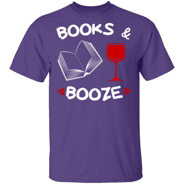 Books and Booze T-Shirt CustomCat