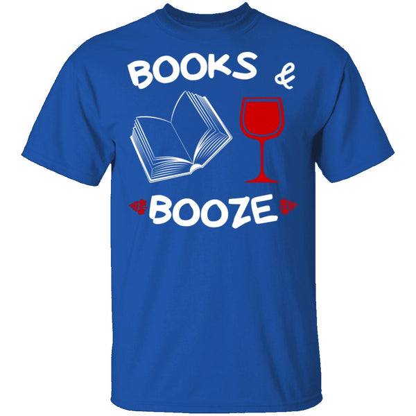 Books and Booze T-Shirt CustomCat