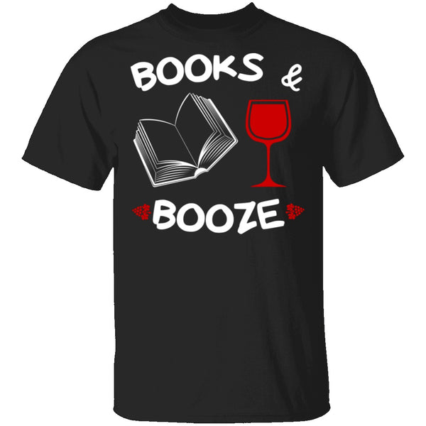 Books and Booze T-Shirt CustomCat