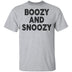 Boozy And Snoozy T-Shirt CustomCat