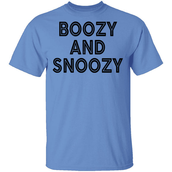 Boozy And Snoozy T-Shirt CustomCat