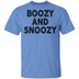 Boozy And Snoozy T-Shirt CustomCat