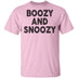 Boozy And Snoozy T-Shirt CustomCat