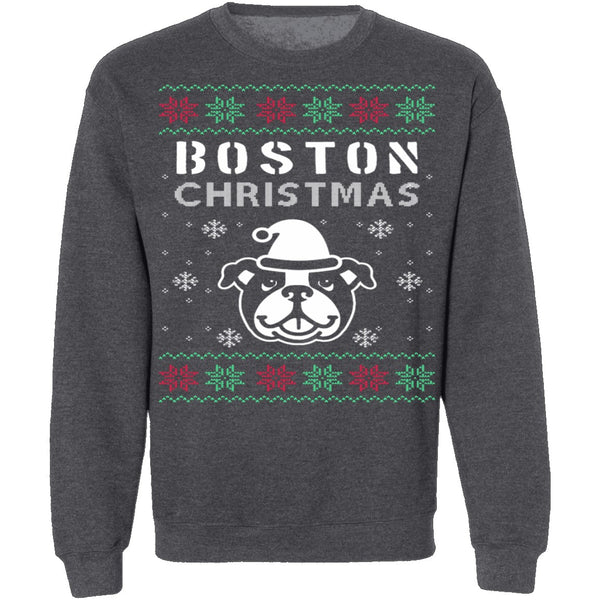 Boston Terrier Ugly Christmas Sweater CustomCat