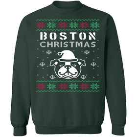 Boston Terrier Ugly Christmas Sweater CustomCat