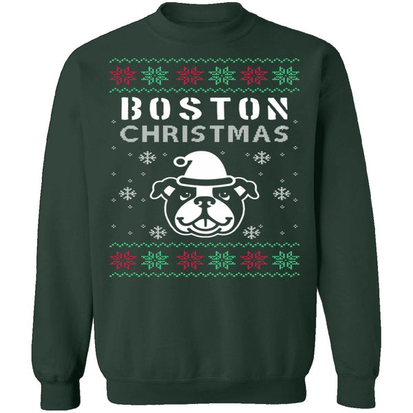 Boston Terrier Ugly Christmas Sweater CustomCat