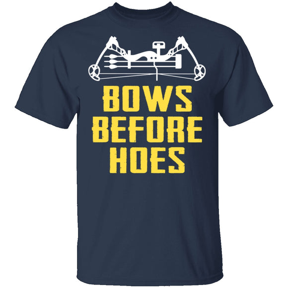 Bows Before Hoes T-Shirt CustomCat