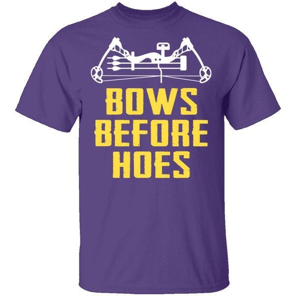 Bows Before Hoes T-Shirt CustomCat