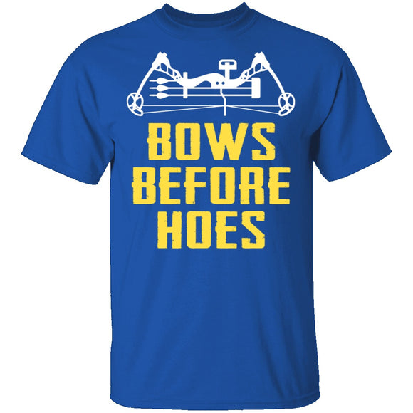 Bows Before Hoes T-Shirt CustomCat
