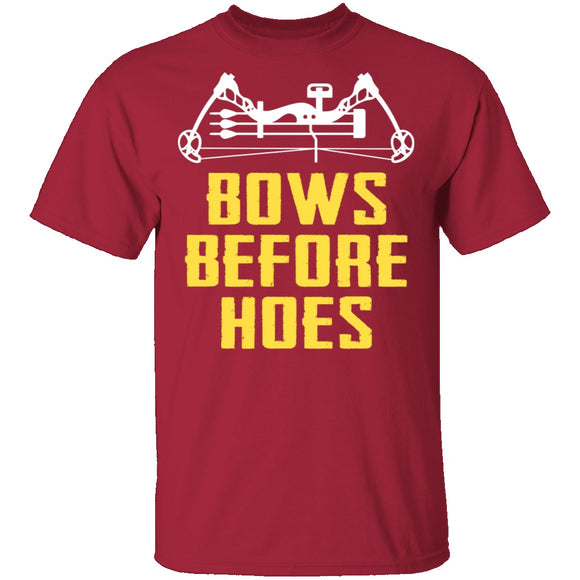 Bows Before Hoes T-Shirt CustomCat