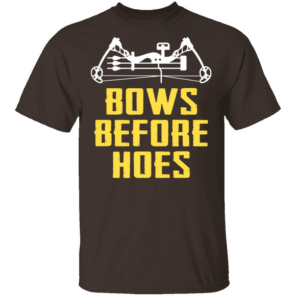 Bows Before Hoes T-Shirt CustomCat