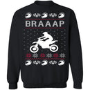 Braaap Motocross Ugly Christmas Sweater CustomCat