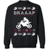 Braaap Motocross Ugly Christmas Sweater CustomCat