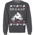Braaap Motocross Ugly Christmas Sweater CustomCat