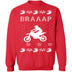 Braaap Motocross Ugly Christmas Sweater CustomCat