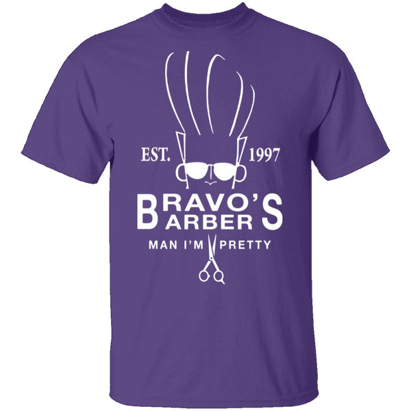Bravo's Barber T-Shirt CustomCat