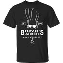 Bravo's Barber T-Shirt CustomCat