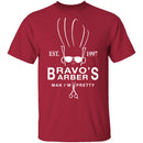 Bravo's Barber T-Shirt CustomCat