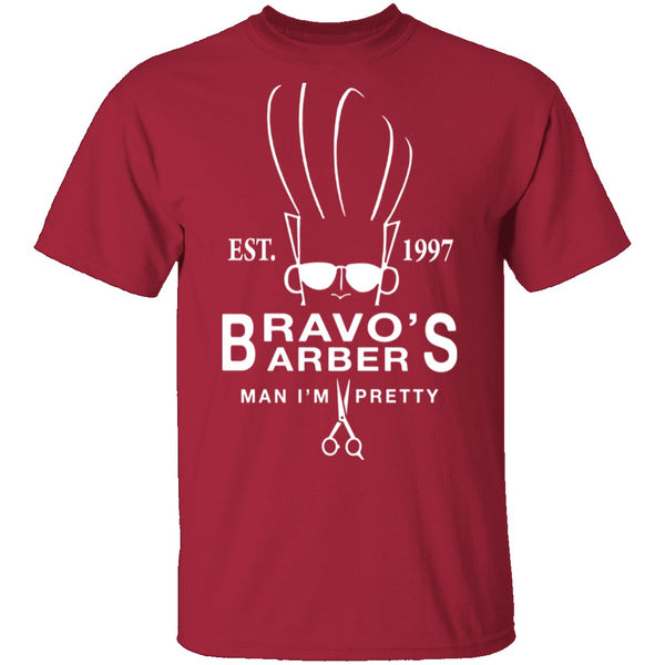 Bravo's Barber T-Shirt CustomCat
