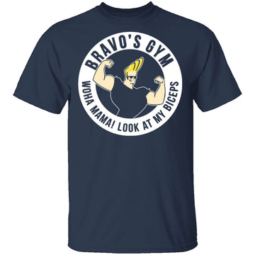 Bravo's Gym T-Shirt CustomCat