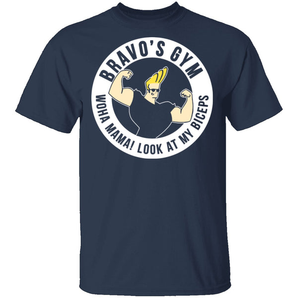 Bravo's Gym T-Shirt CustomCat