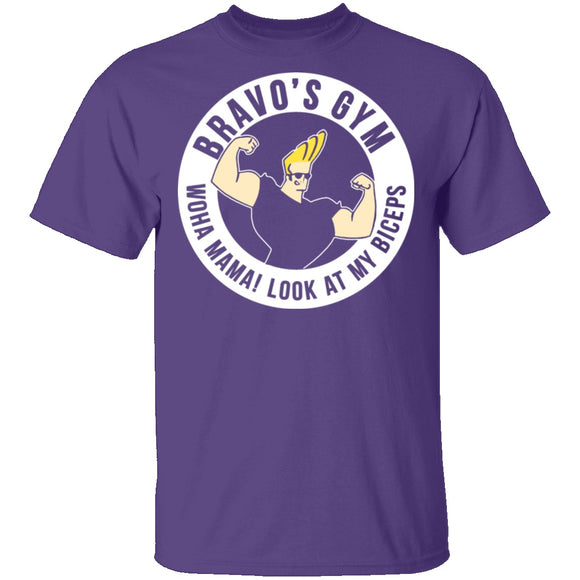 Bravo's Gym T-Shirt CustomCat