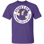 Bravo's Gym T-Shirt CustomCat