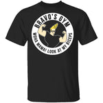 Bravo's Gym T-Shirt CustomCat