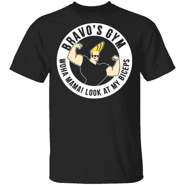 Bravo's Gym T-Shirt CustomCat