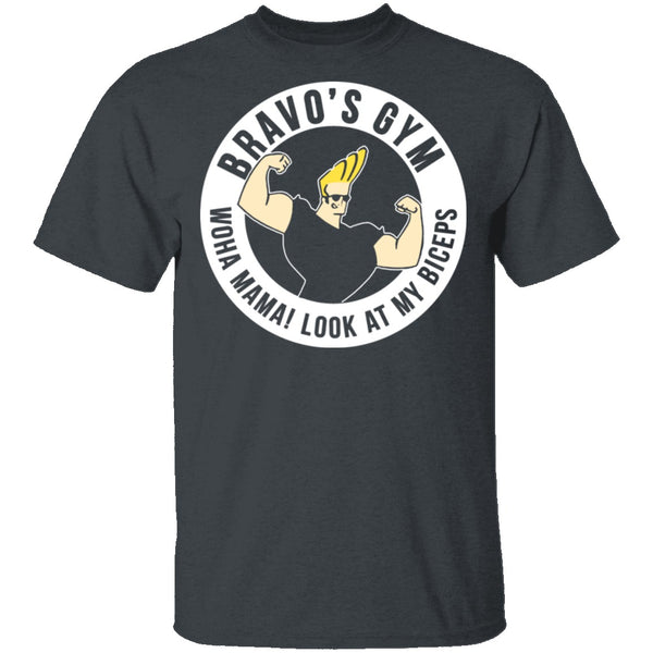 Bravo's Gym T-Shirt CustomCat