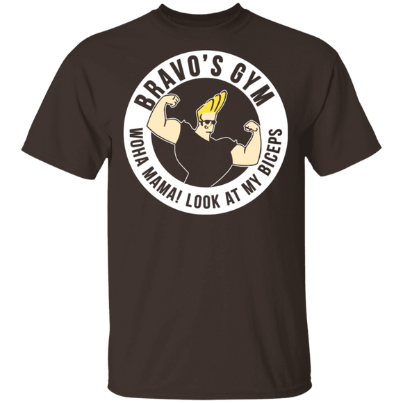 Bravo's Gym T-Shirt CustomCat