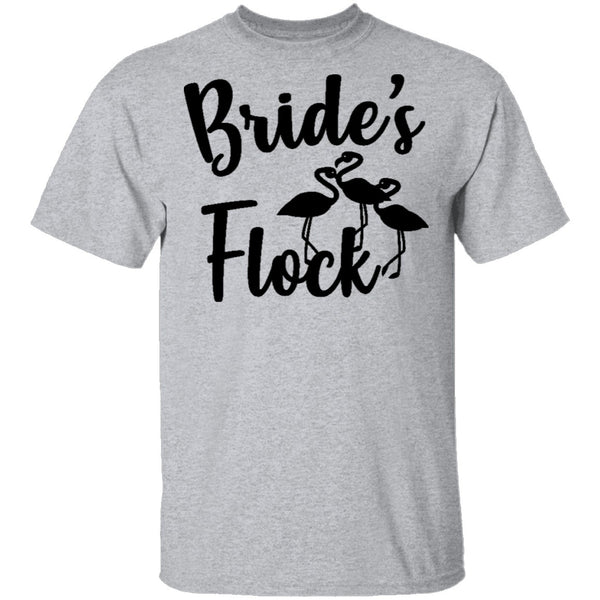 Bride's Flock T-Shirt CustomCat