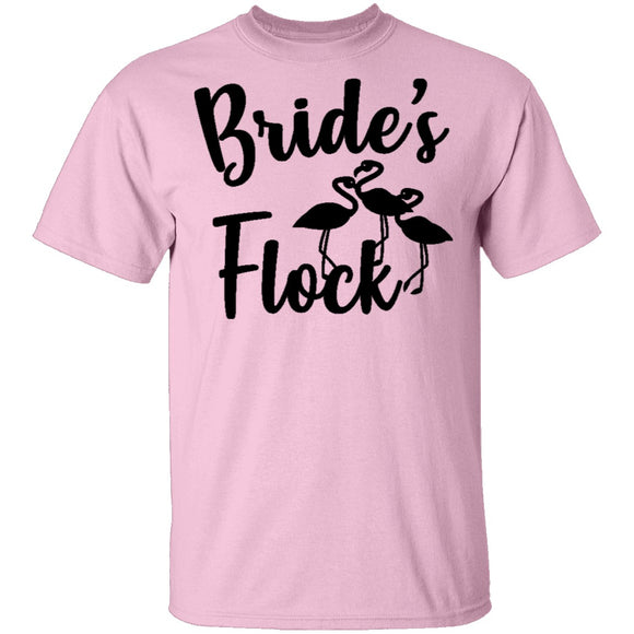 Bride's Flock T-Shirt CustomCat