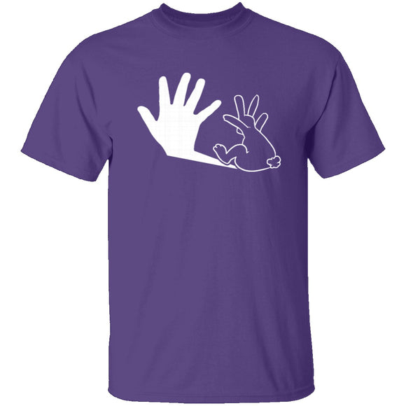Bunny Shadow T-Shirt CustomCat