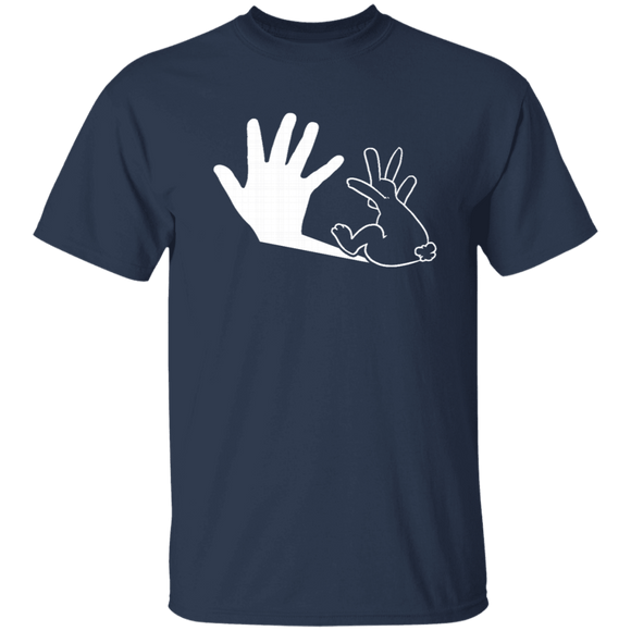 Bunny Shadow T-Shirt CustomCat