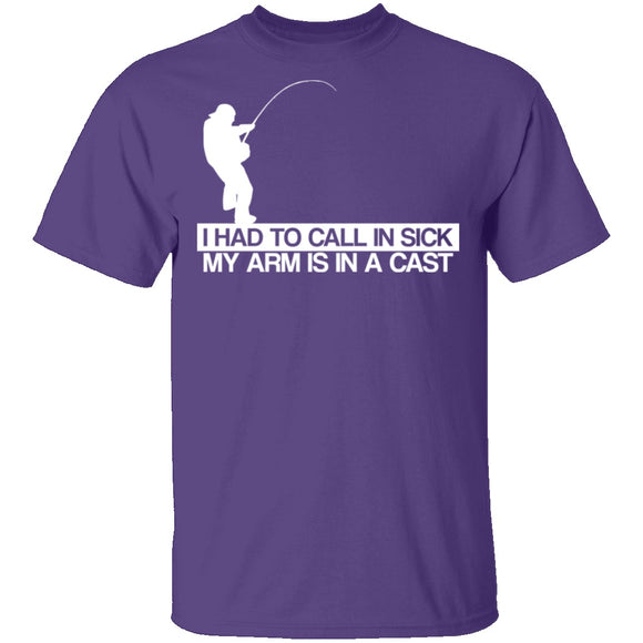 Call In Sick Arms in a Cast T-Shirt CustomCat
