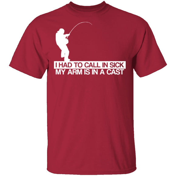 Call In Sick Arms in a Cast T-Shirt CustomCat