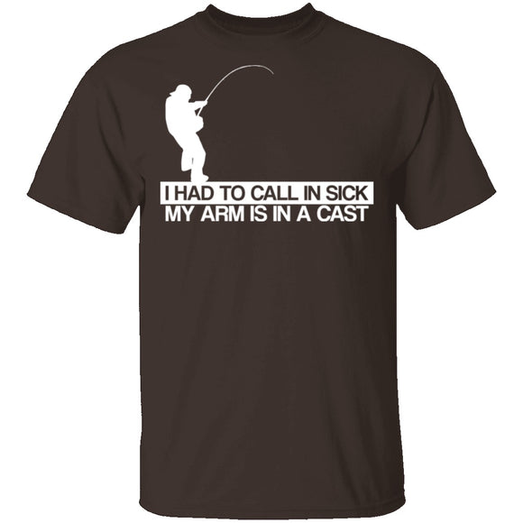 Call In Sick Arms in a Cast T-Shirt CustomCat