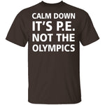 Calm Down It's P.E. T-Shirt CustomCat