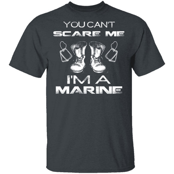 Can't Scare A Marine T-Shirt CustomCat